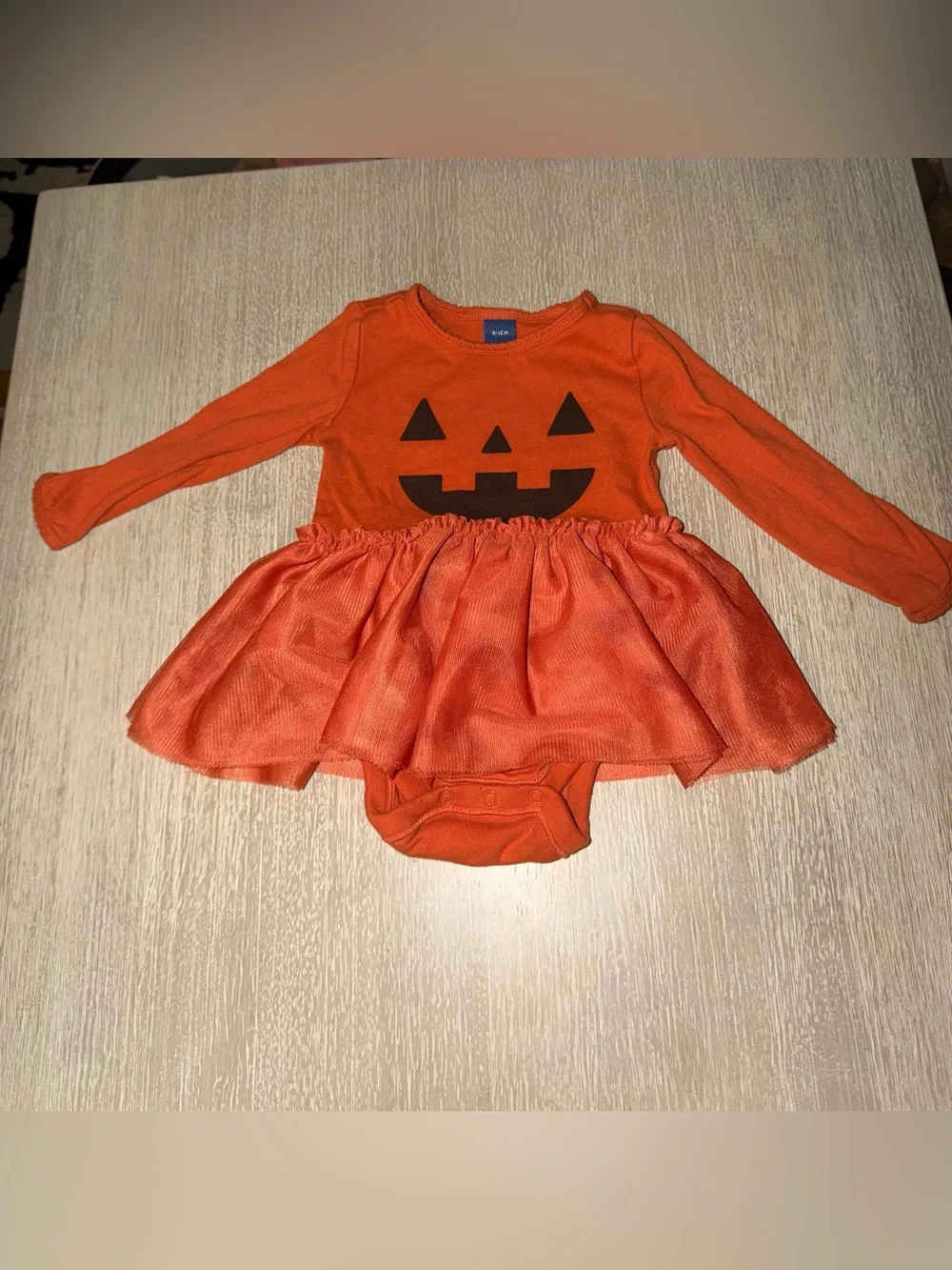 Old Navy Jack o Lantern Tutu Bodysuit - Kids Costume size 6-12 months